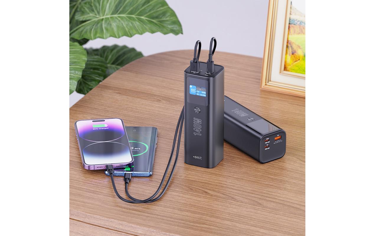 Powerbank Pro Block 25000 mAh PDLeistungsstarke Powerbank in kompaktem Design mit drei Ladeanschlüssen