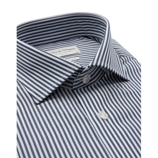 Bruun & Stengade Love Skjorte, Navy/White, 42