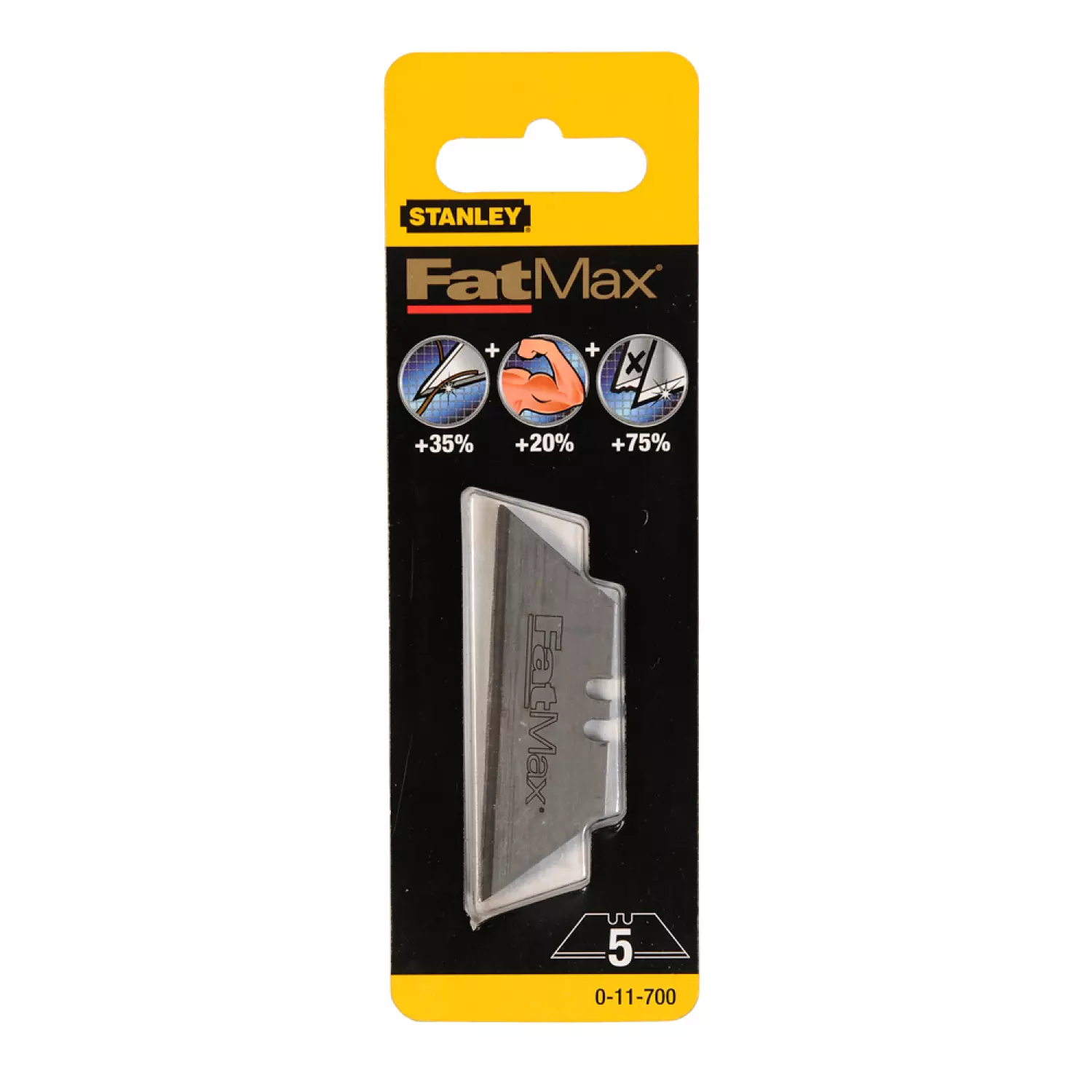 Stanley 0-11-700 FatMax Reservemesjes - 63 x 0,65 x 20mm (5st)