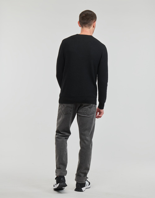 Guess - AMYAS LS CN SLOGAN SWEATER - Noir