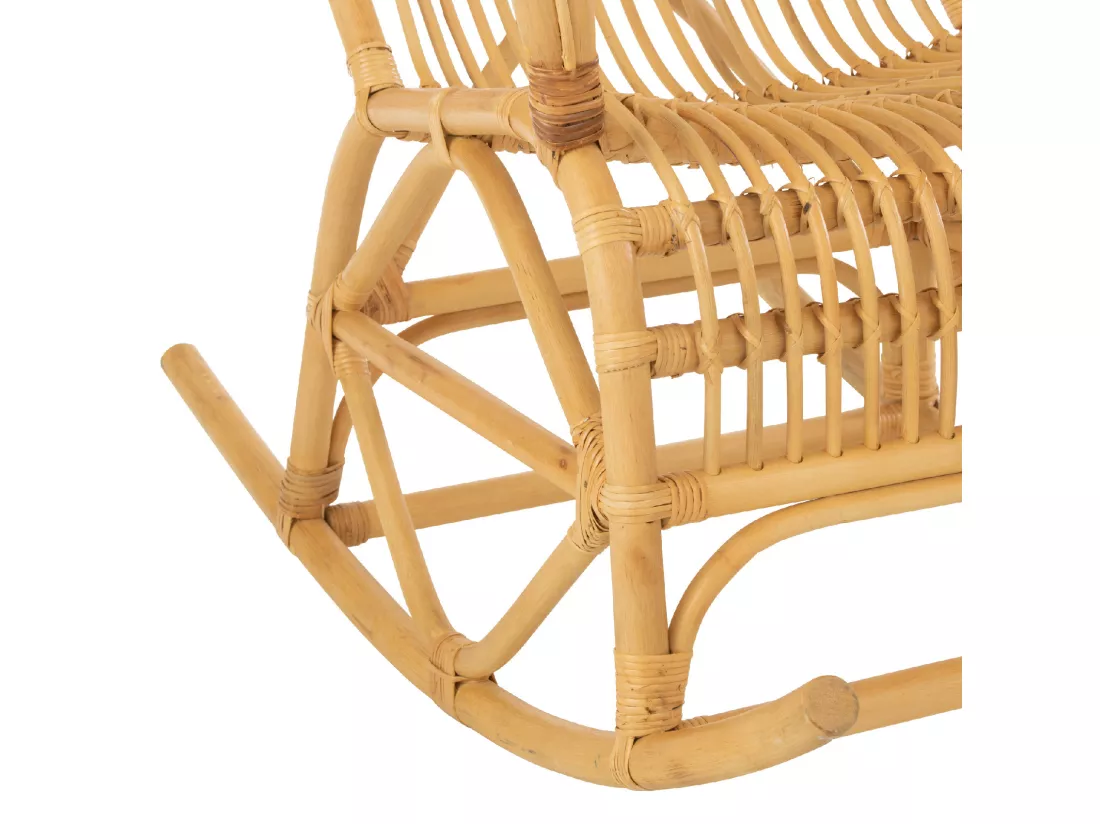 Fauteuil à Bascule en Rotin 