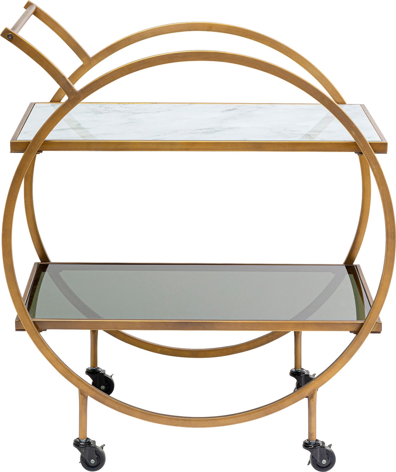 KARE DESIGN Servierwagen LOFT BRASS goldfarbig