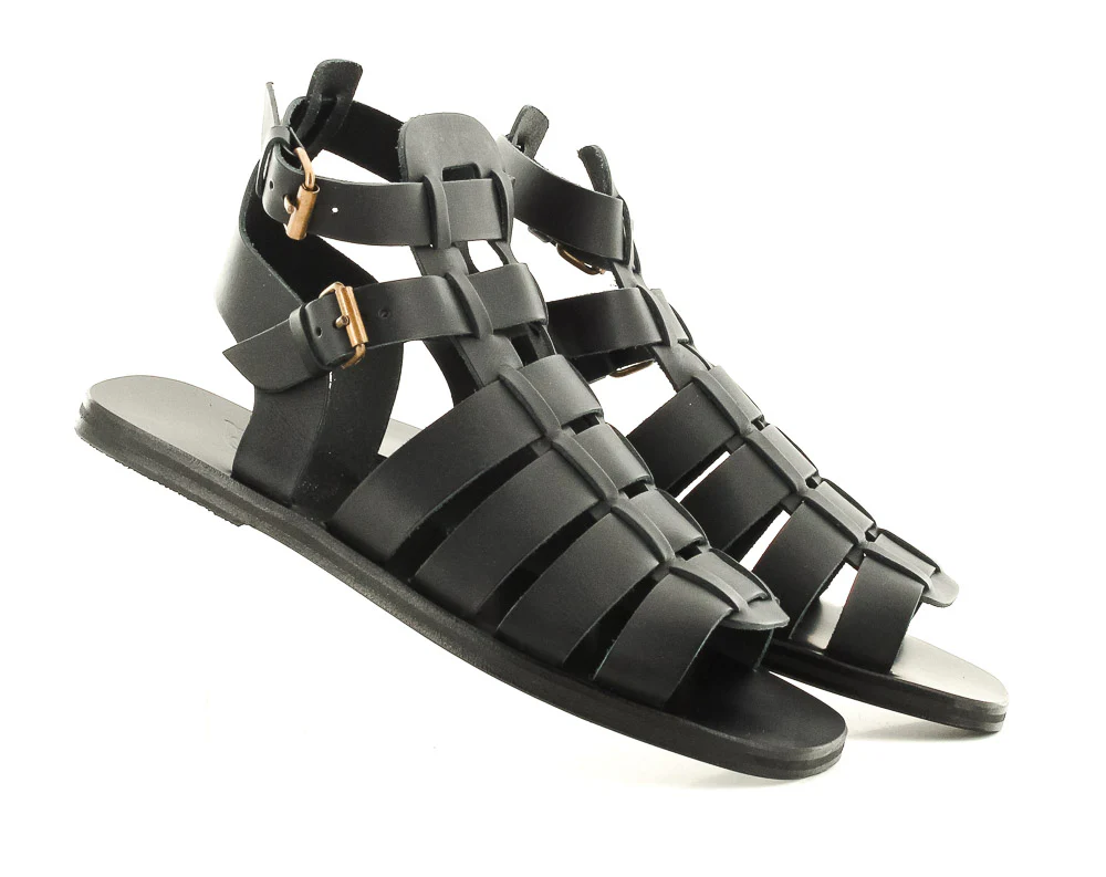 ANCIENT GREEK SANDAL - SAND ALEXANDROS BLACK