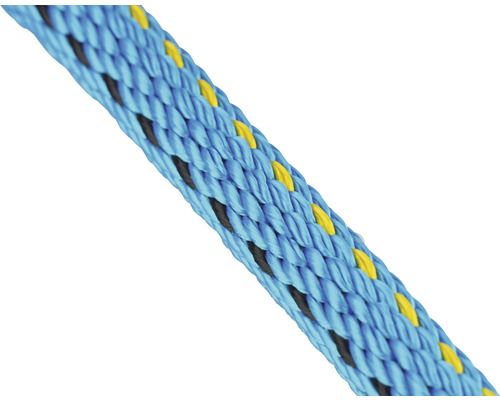 Touw Paraloc Mamutec polyester blauw/geel/zwart Ø 4 mm, 20 m