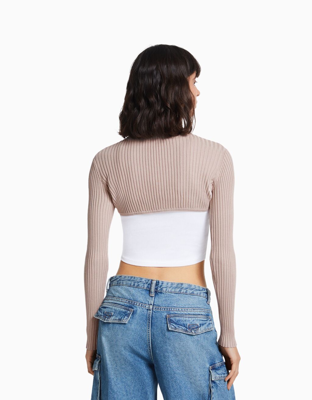 Suéter curto para aquecer os braços