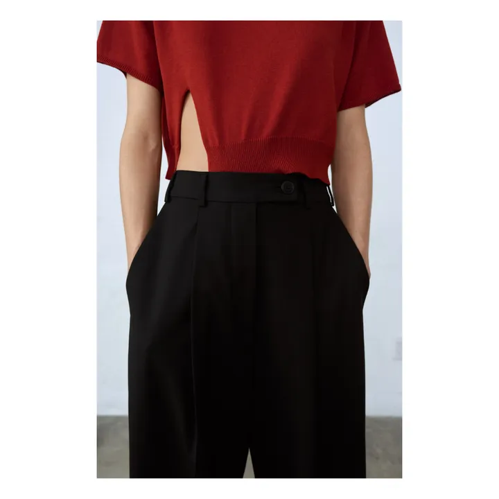 Cordera Pantalon Tailoring Masculin Laine | Noir