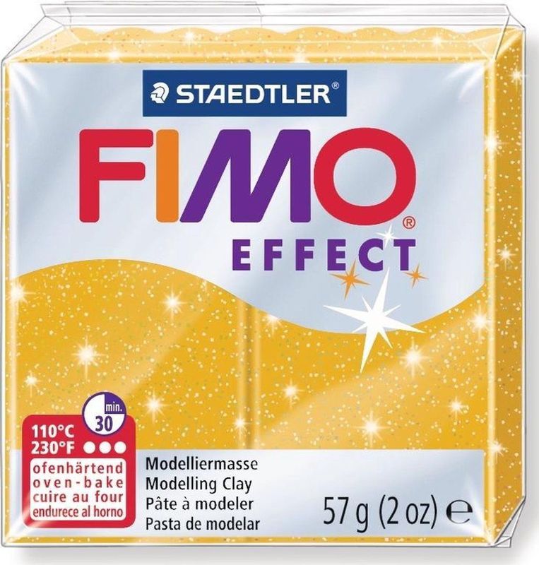 Staedtler - Fimo Klei Effect - 57g - Glitter - Goud