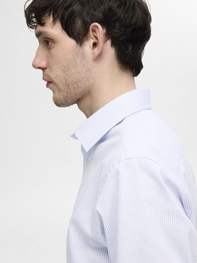 Selected Homme SLHSLIM-PERFORMANCE SHIRT LS NOOS Cashmere blue/stripes
