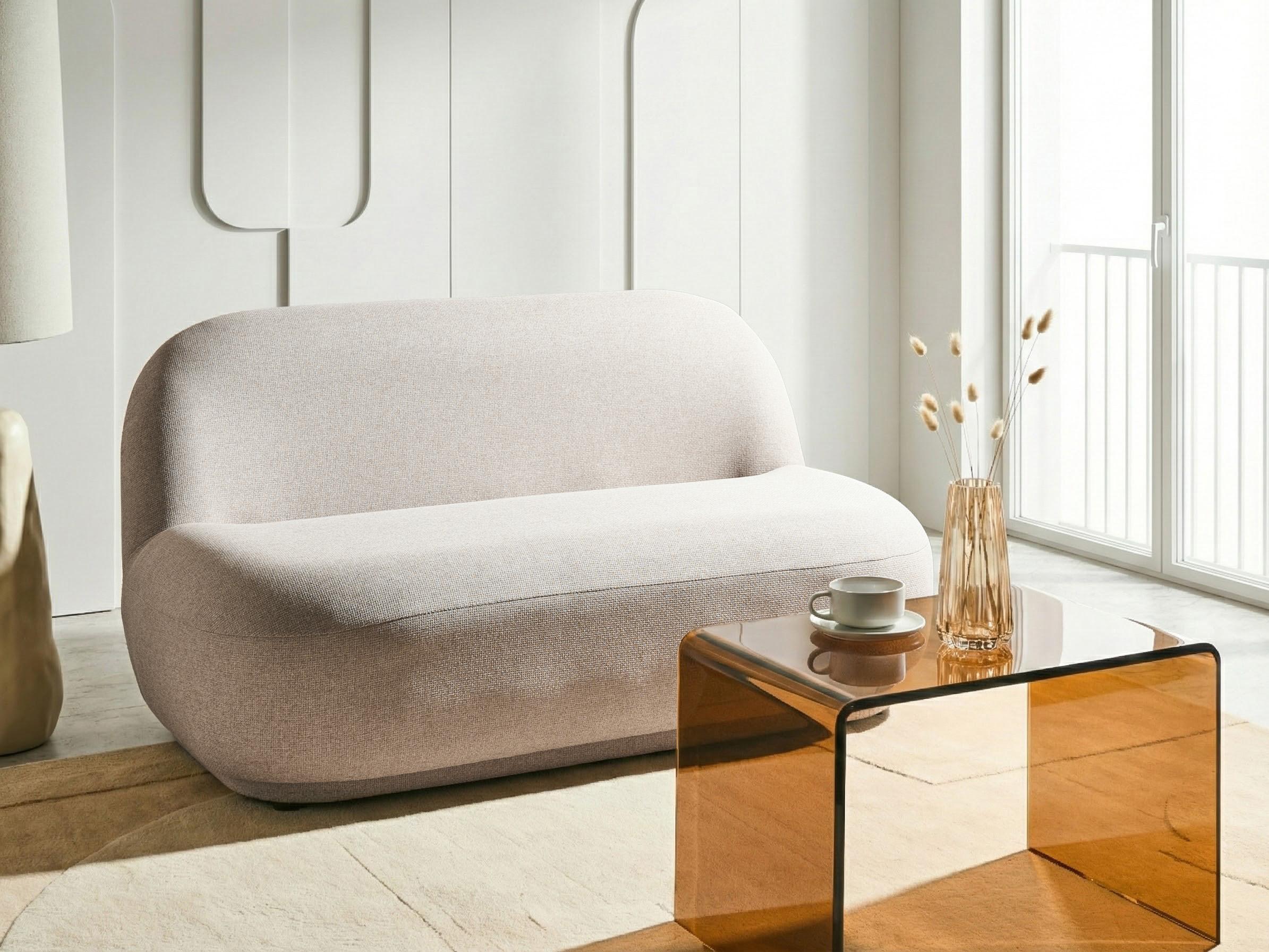 Bank 2-zits LOVBERG Stof Beige