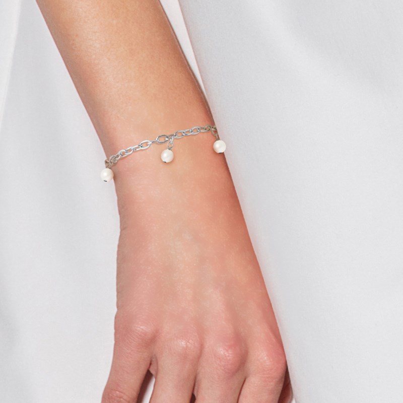 Bracelet - Perles de culture d'eau douce - Argent 925