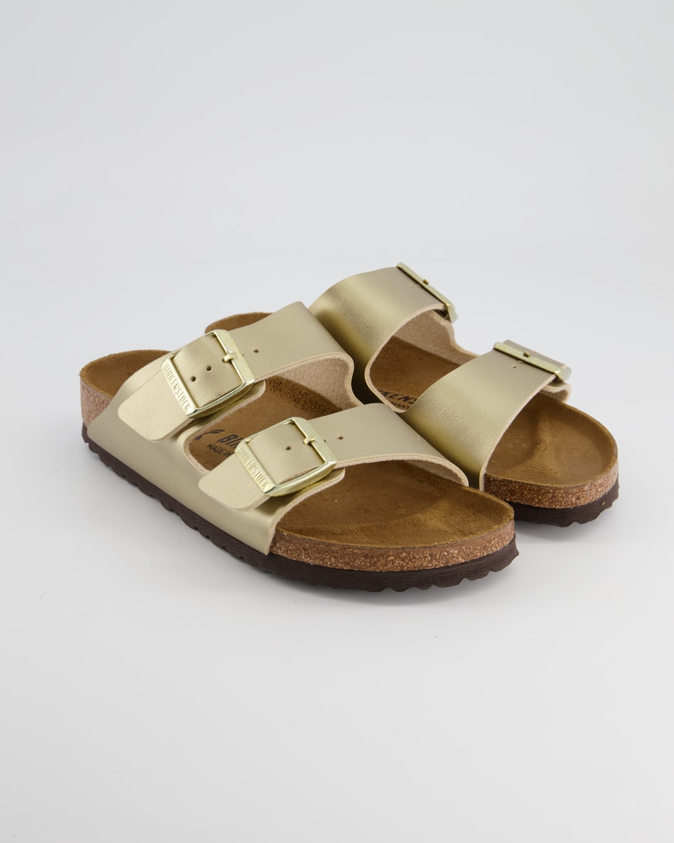 Birkenstock Arizona Pantoletten in Gold