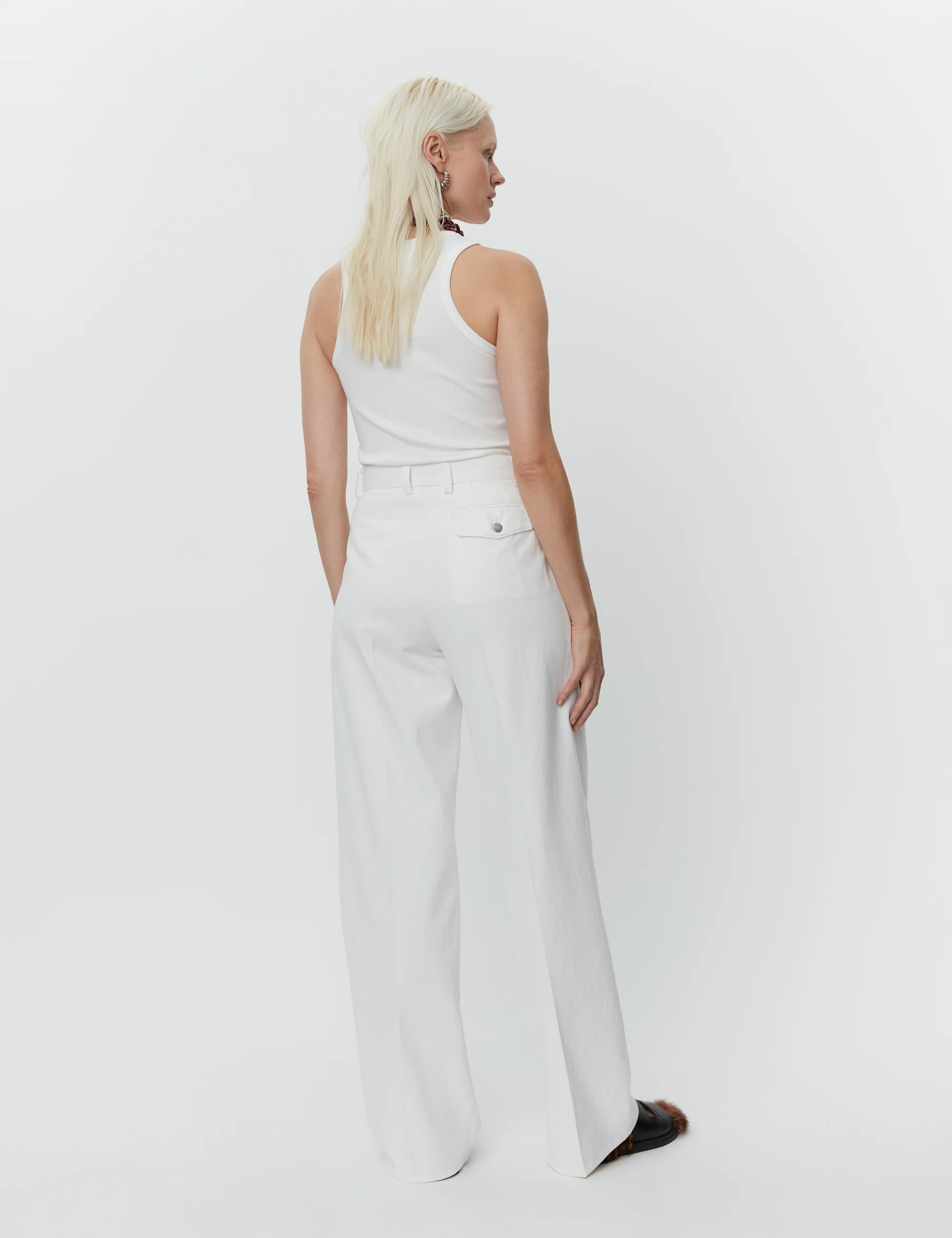 DAY Birger et Mikkelsen  Enzo Canvas Twill bukser - Bright White