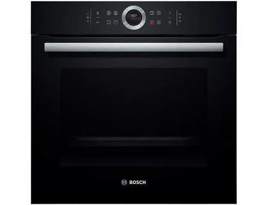 Bosch Serie | 8 HBG634BB1 - Ovn - til indbygning - niche - bredde: 56 cm - dybde: 55 cm - højde: 58.5 cm - med selv-rengøring - Klasse A  - sort