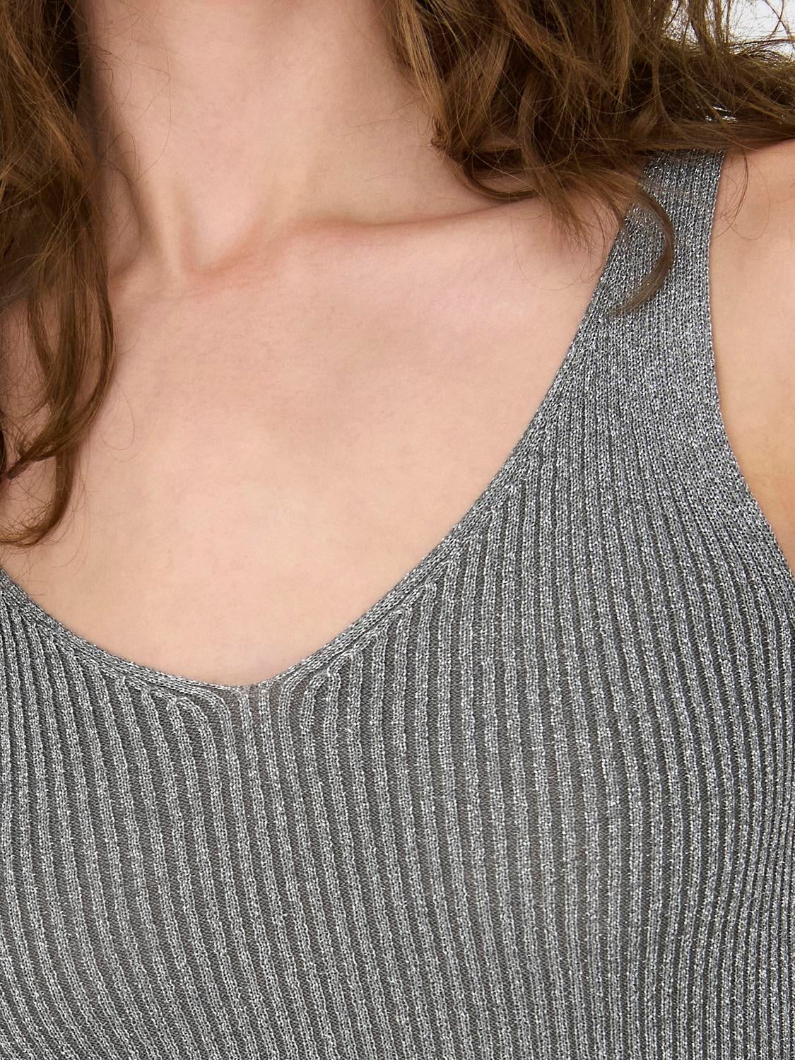JDYBODILLA Gestricktes Oberteil Gunmetal