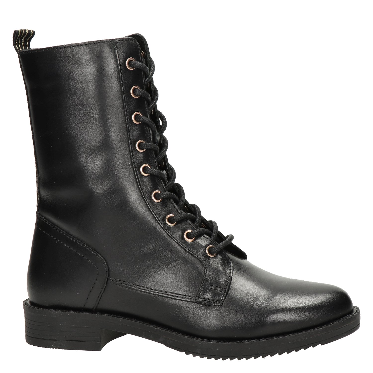 dames veterboot Nelson Zwart