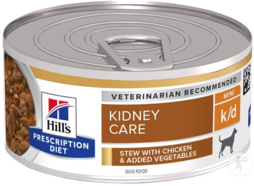 Hill's Pet Nutrition Prescription Diet K/D Kidney Care Canine MijotéPoulet Et Légumes 24x156g