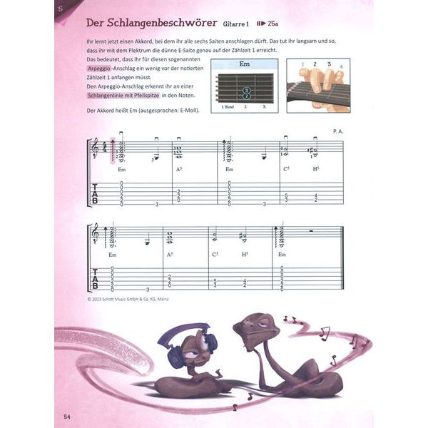 Schott E-Gitarre Lernen Zacky & Bob 1