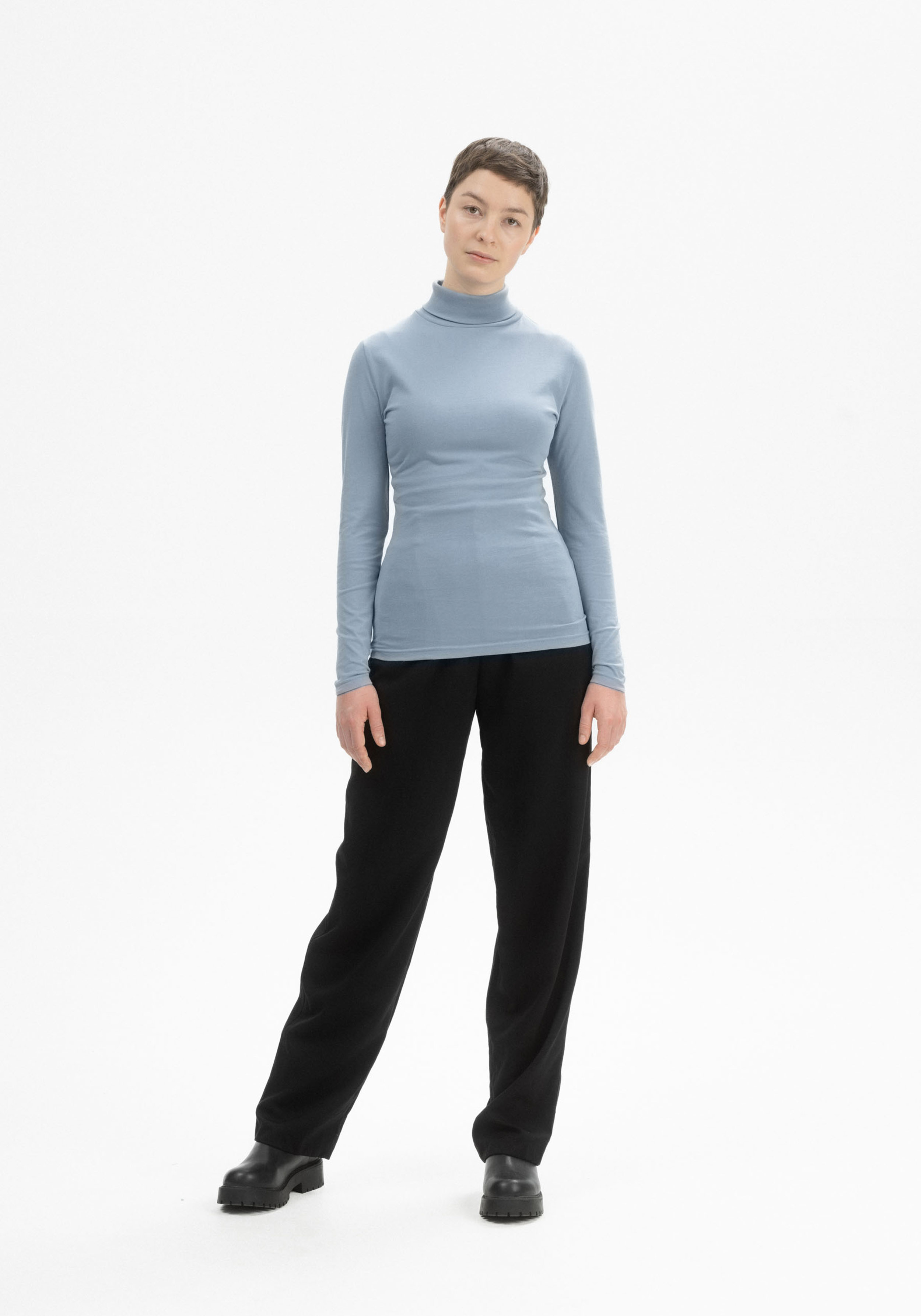Mela Turtleneck Longsleeve Anchal Dusk Blue