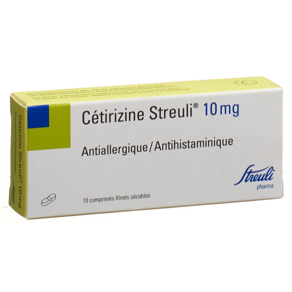 CETIRIZINE Streuli 10 mg<br>10 Stück, Blister, Filmtablette