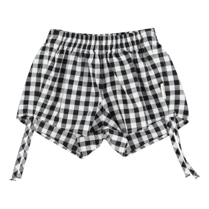 Piupiuchick Short Vichy Coton Bio | Noir