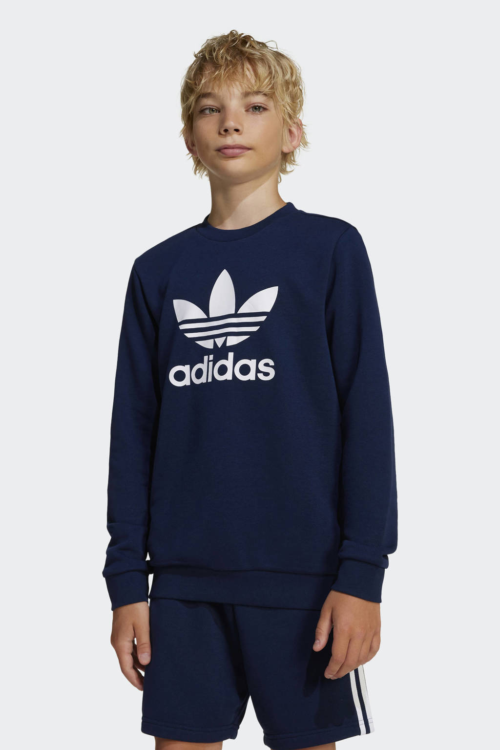 adidas sweater donkerblauw