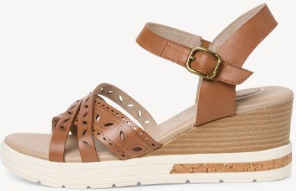 Tamaris Sleehak Comfort fit Bruin . hak