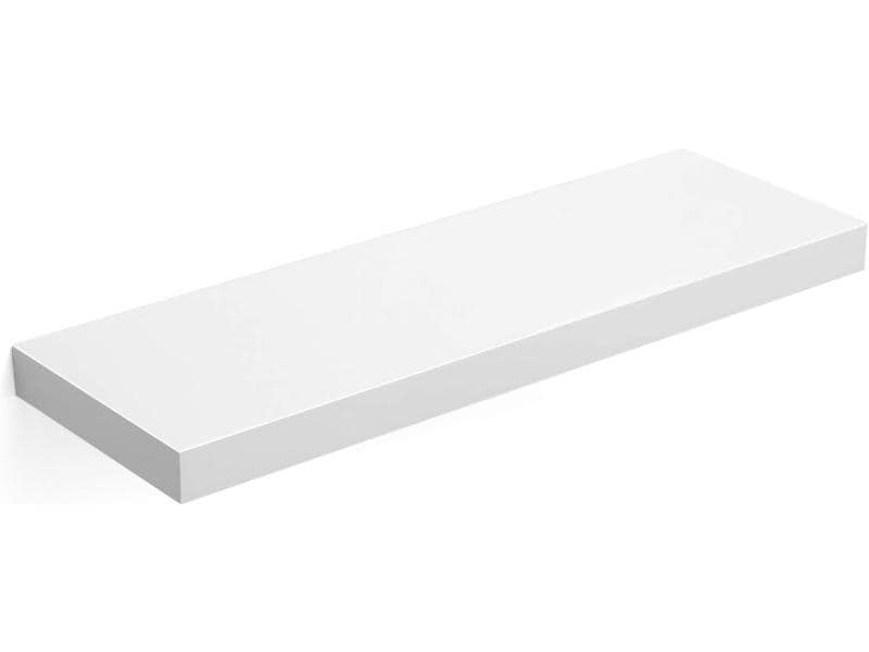 Songmics Wandregal 60 x 20 cm Holz, Weiss Wandablage in Weiss