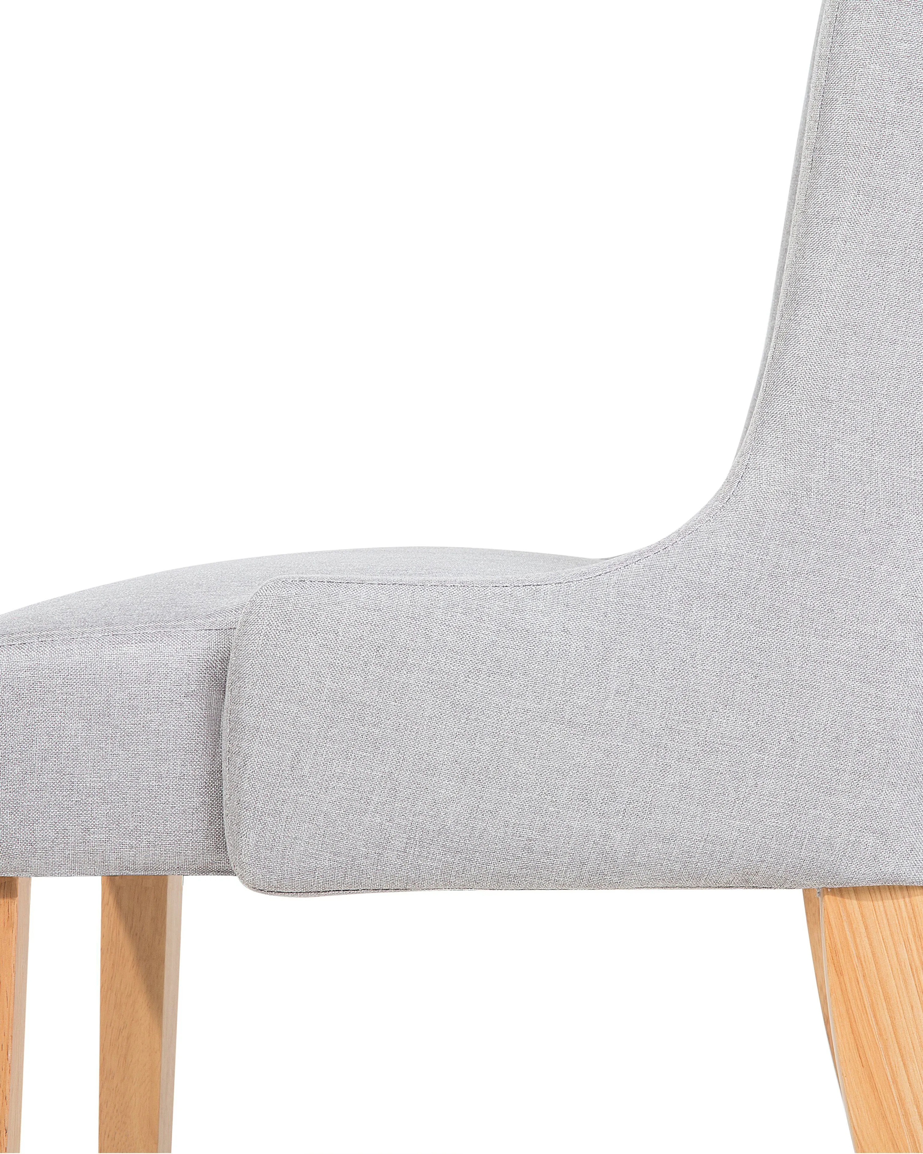 Set van 2 eetkamerstoelen CHAMBERS Katoen Lichtgrijs