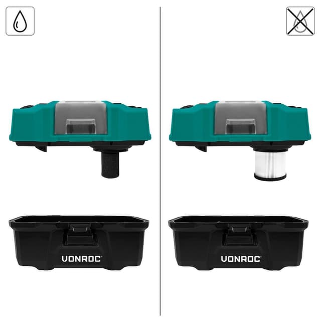 VONROC Støvsuger 20V