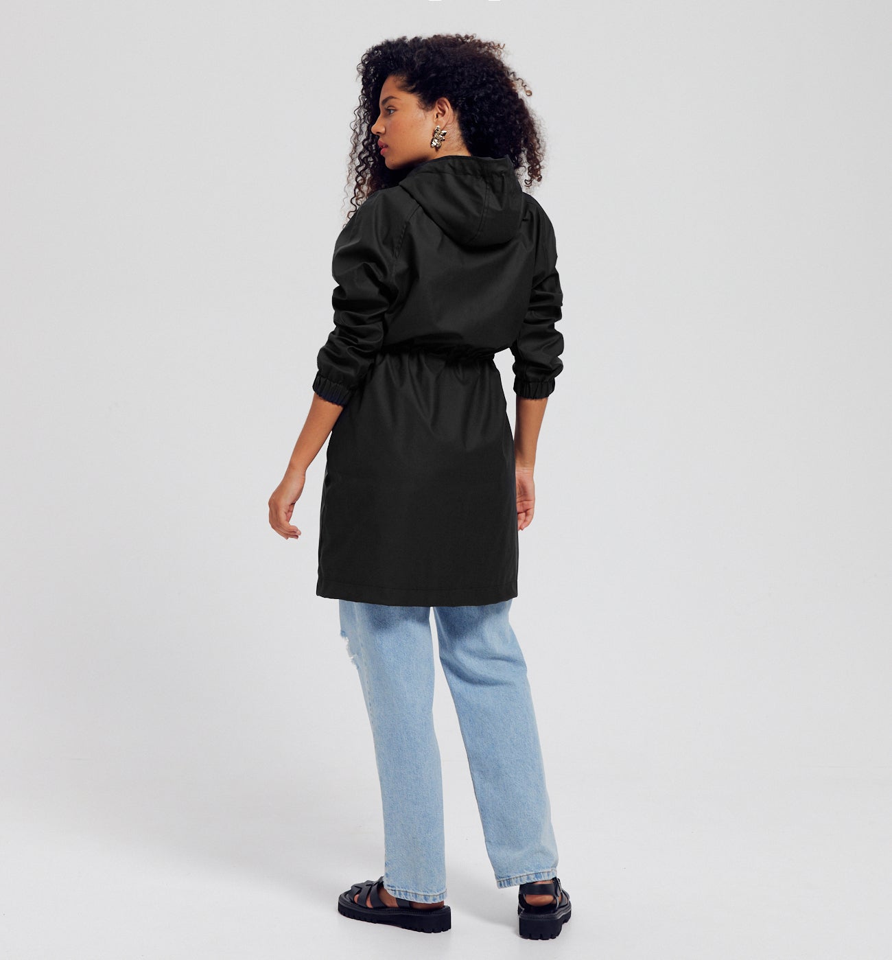 Parka déperlante unie Femme - Noir
