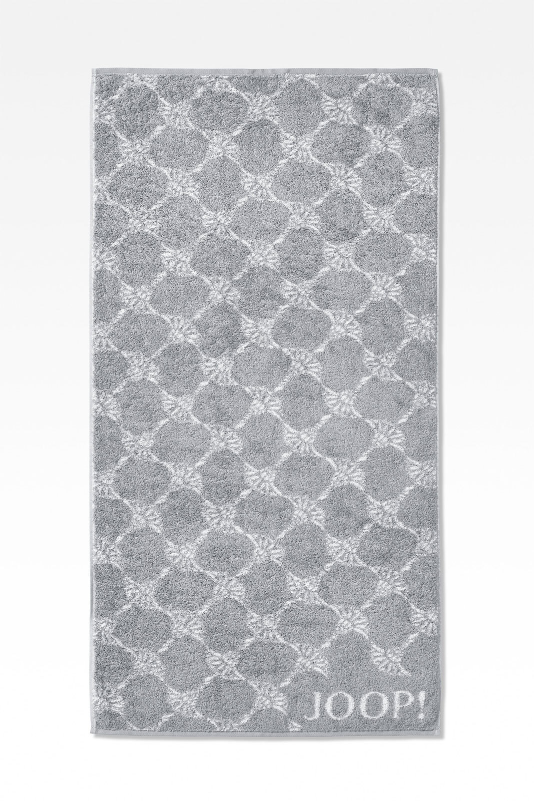 JOOP! Duschtuch BLACK & WHITE CORNFLOWER 80 x 150 cm silbergrau