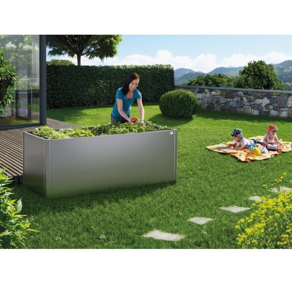 HØYBED BIOHORT 2X1M METALLIC KVARTSGRÅ