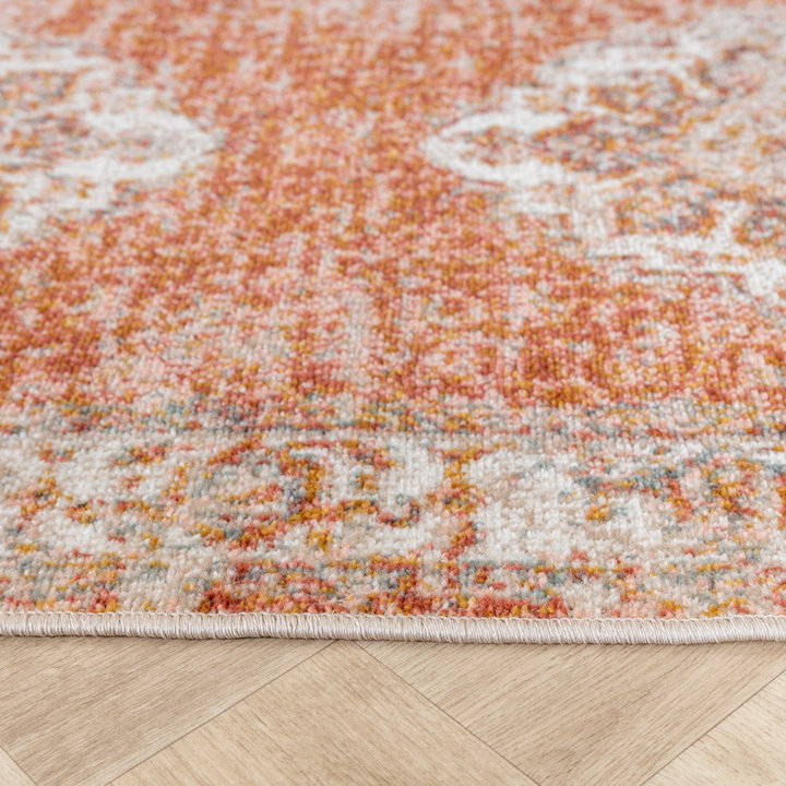Vintage loper - Spring Medaillon Terra/Creme | Sfeer