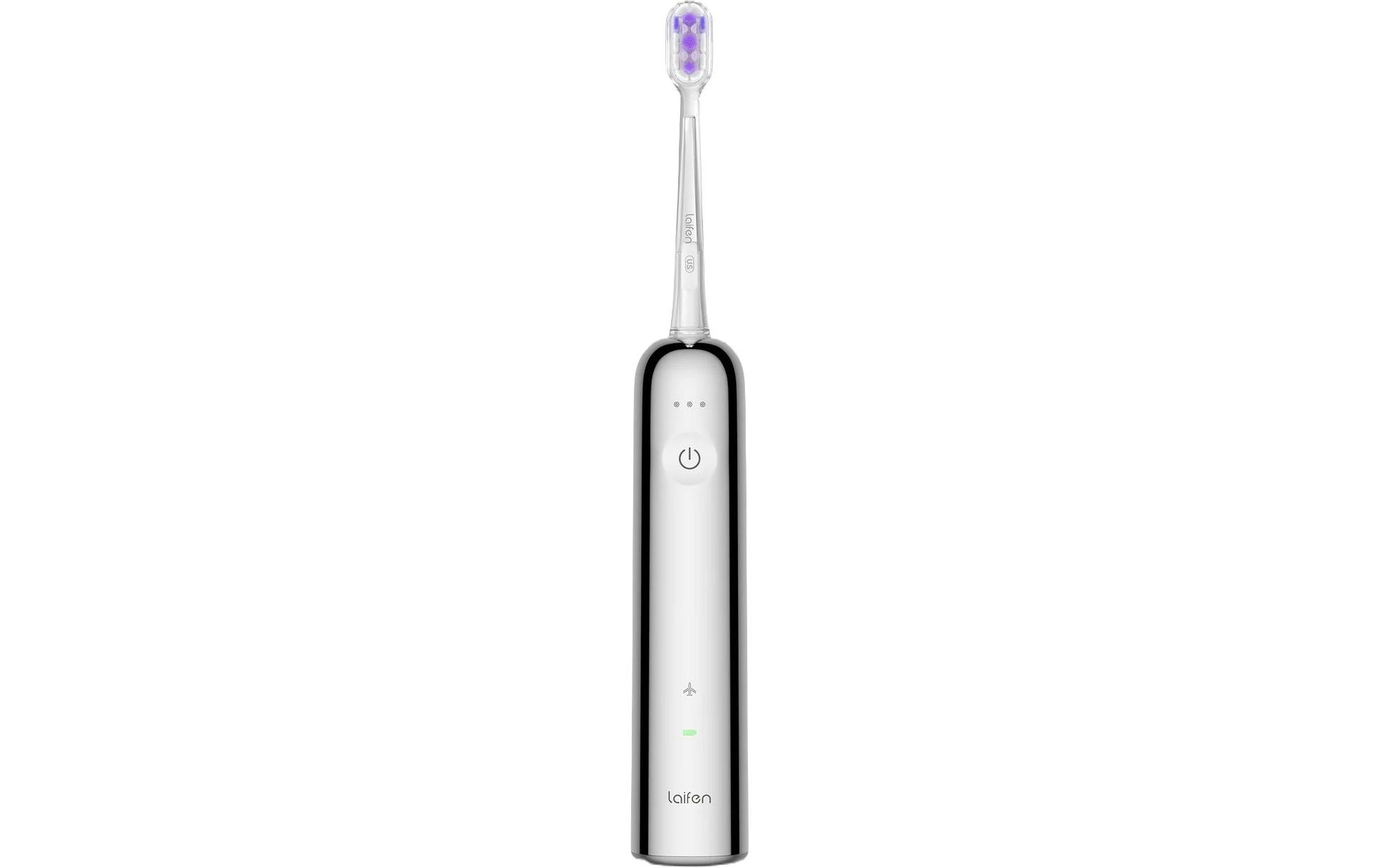 Schallzahnbürste Wave EdelstahlElektrische Zahnbürste mit Oszillation und Vibration