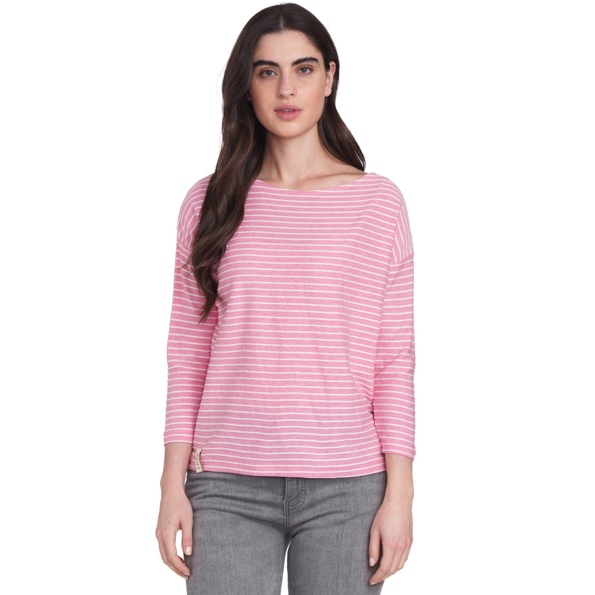 Gina Damen Shirt mit 3/4-Arm pink