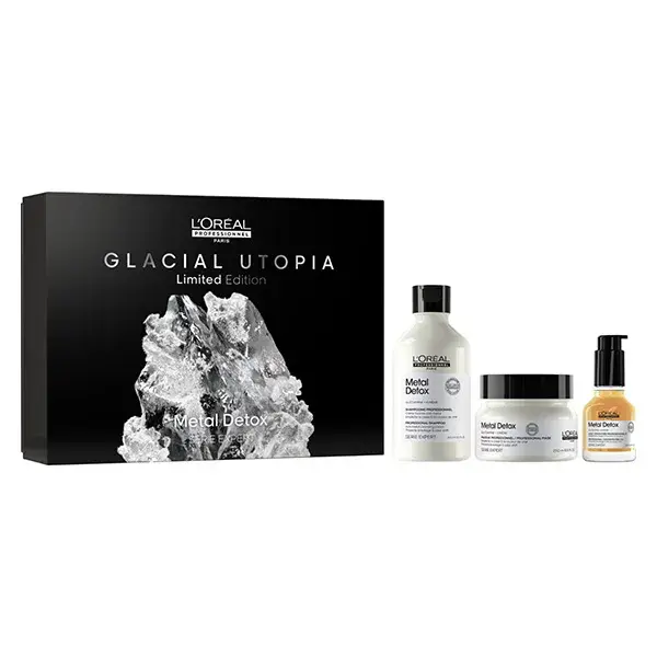 Kit Trio L'Oréal Professionnel Serie Expert Metal Detox para Cabelos Sensibilizados e Quebradiços