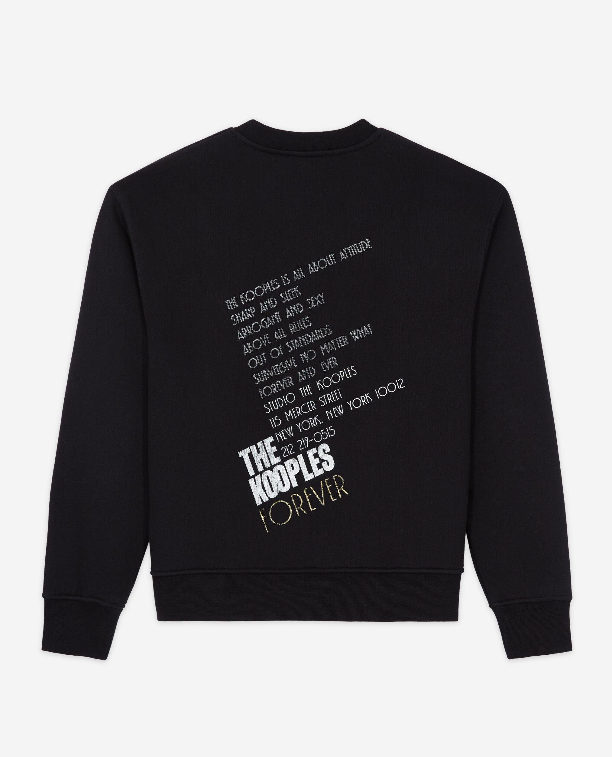 Sweatshirt sérigraphié noir