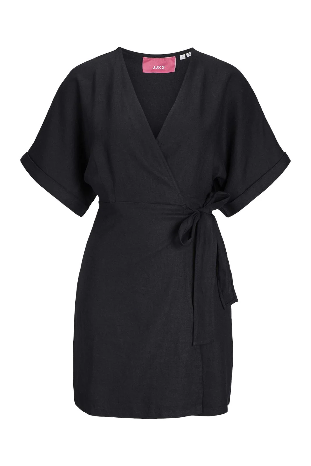 Jjxx Jxraya Linen Blend Wrap Dress 4523056 black