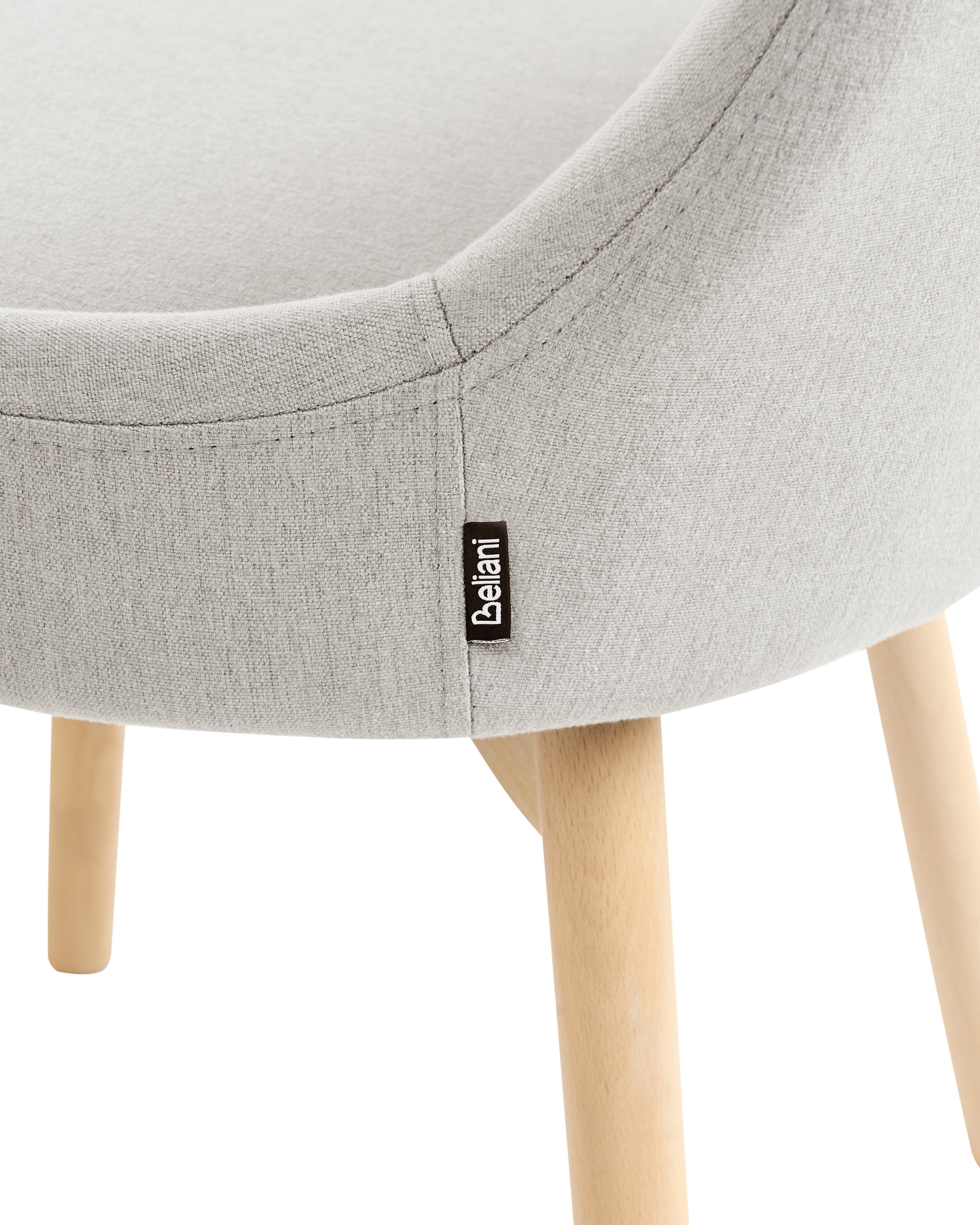 Set van 2 eetkamerstoelen MELFORT Lichtgrijs