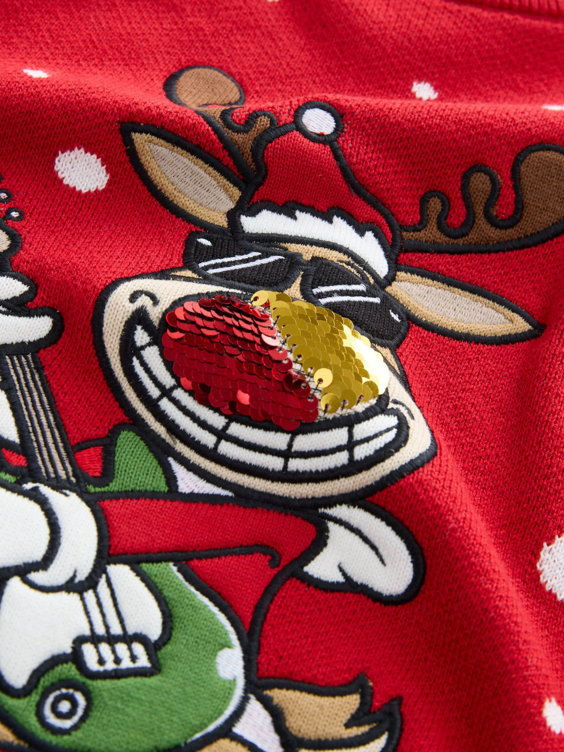Rood rendier - Kersttrui (3 - 16 jr)