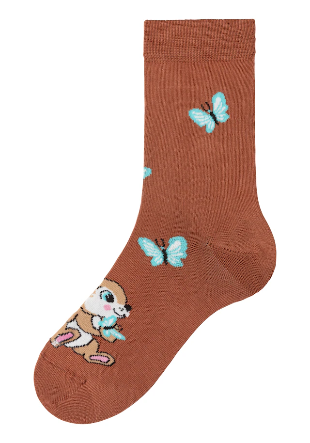 H.I.S Basicsocken Packung, 5 Paar tlg. mit Hasen Motiven