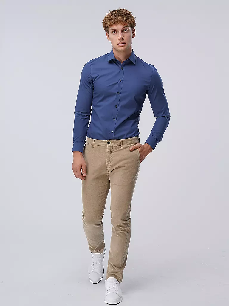 OLYMP NO.6 Business Hemd Super Slim blau