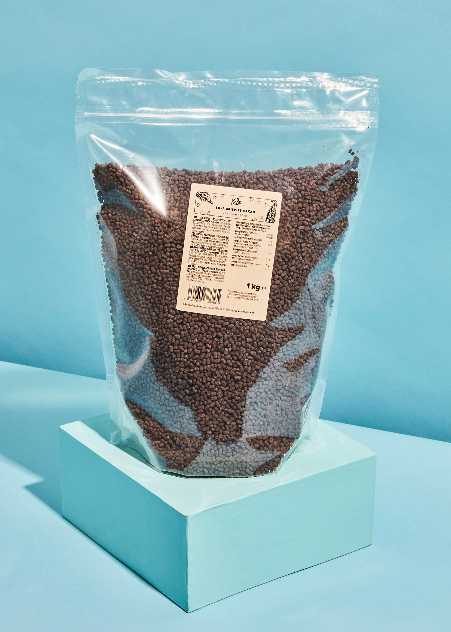 Soja Protein Crispies 77 % mit Kakao 1 kg
