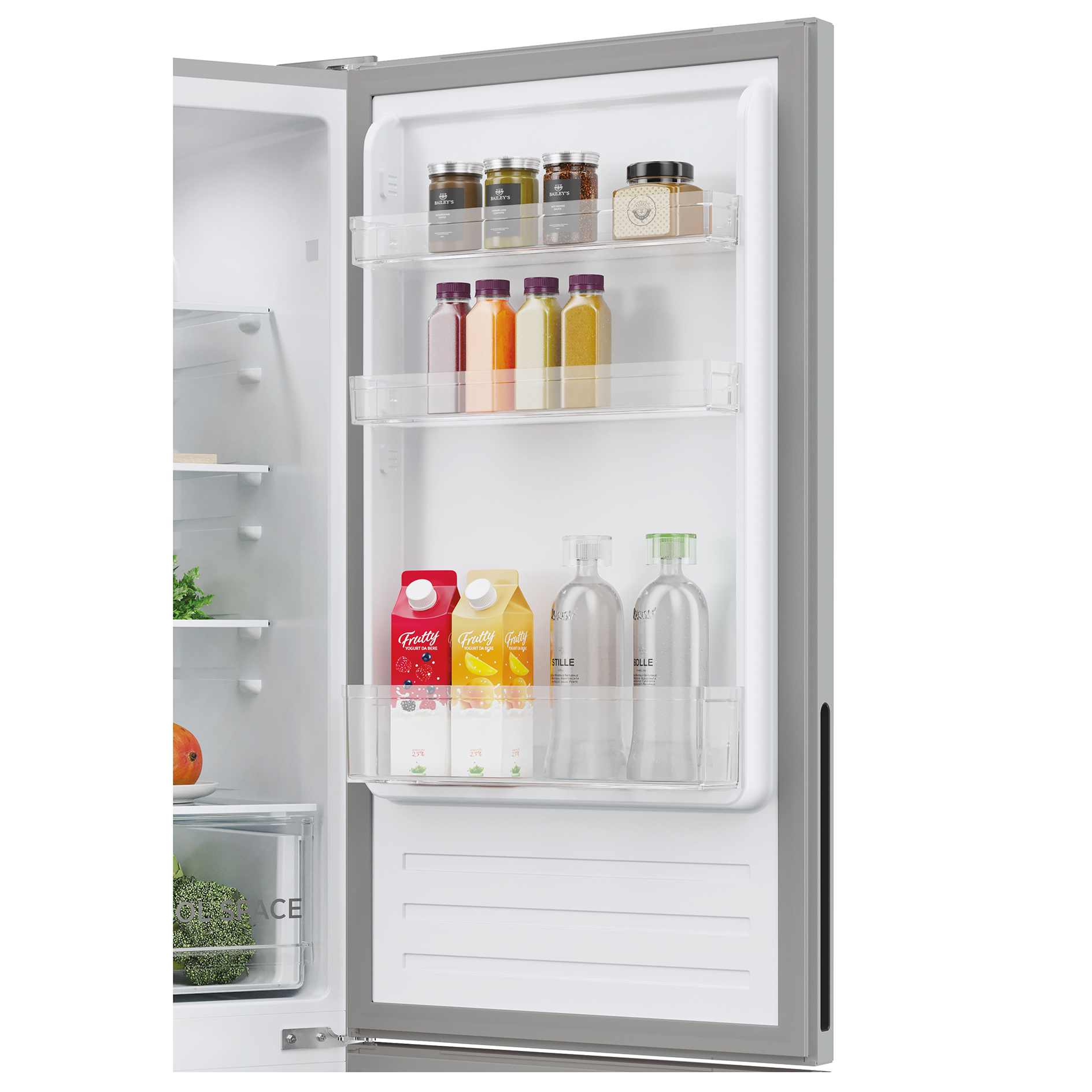 HOOVER Kühl- & Gefrierkombination HOCT3L517ES2 - silber - E