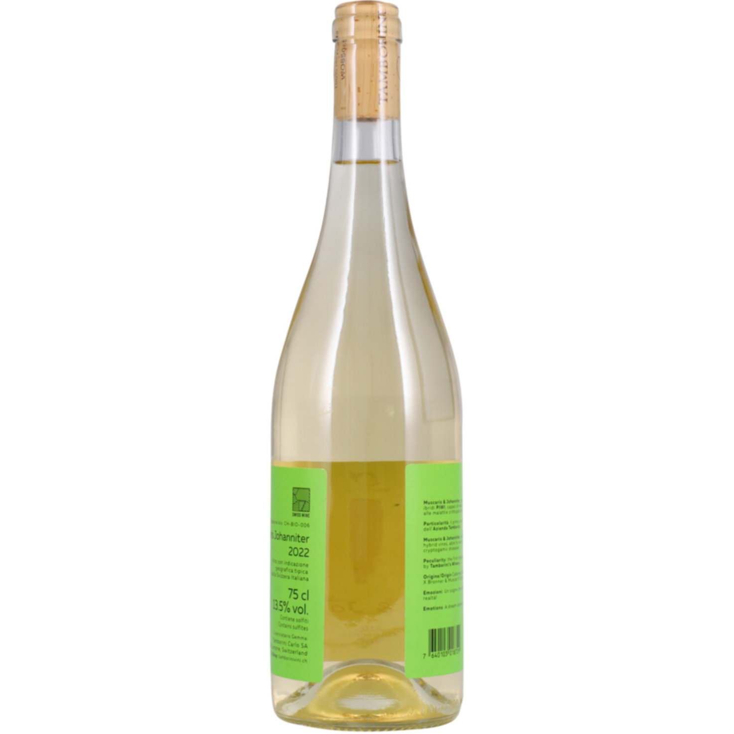 Svizzera Italiana IGT BIO Muscaris & Johanniter Vini Tamborini -75cl