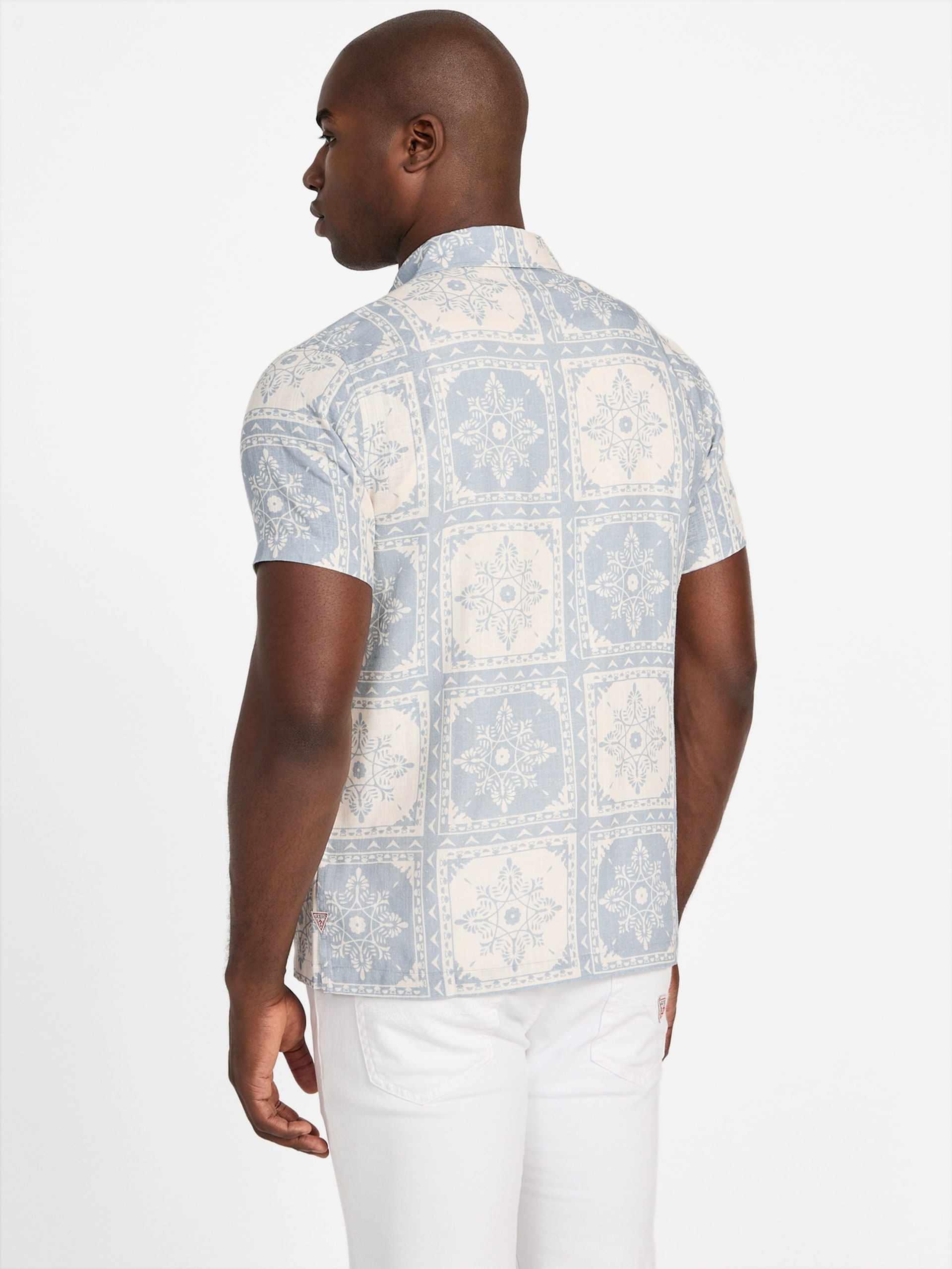 Camisa Eco Mosley com Estampa de Azulejos