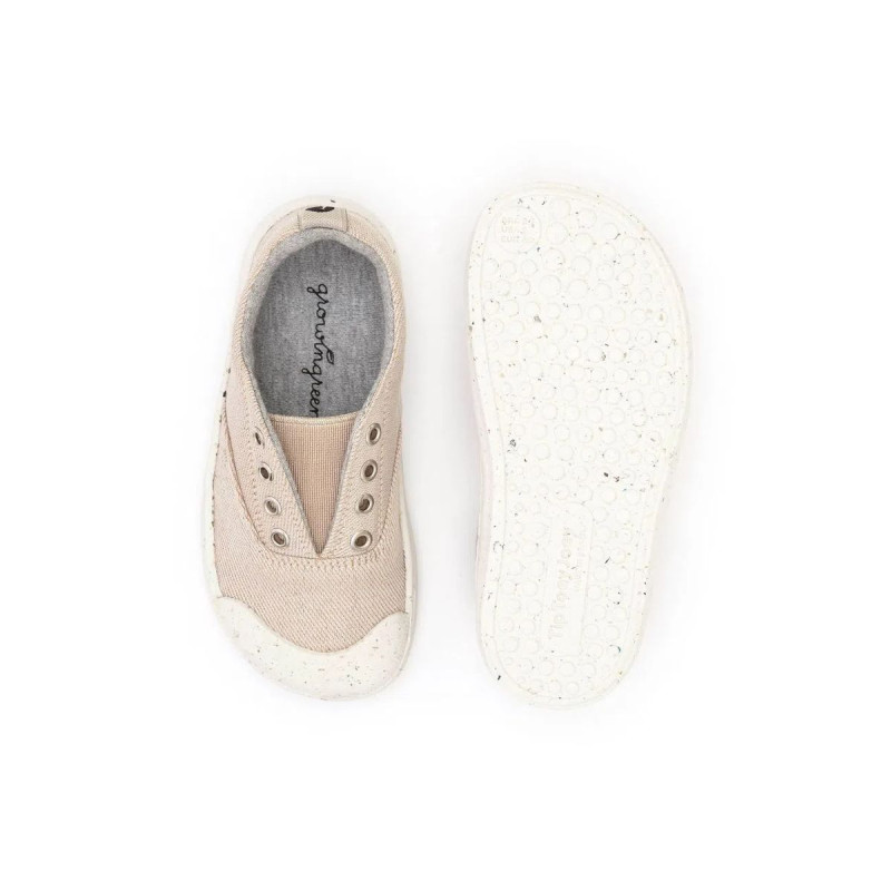 Tip Toey Joey Tip Toey Joey Kidos Sneakers Spice Green Nude Eco Canvas