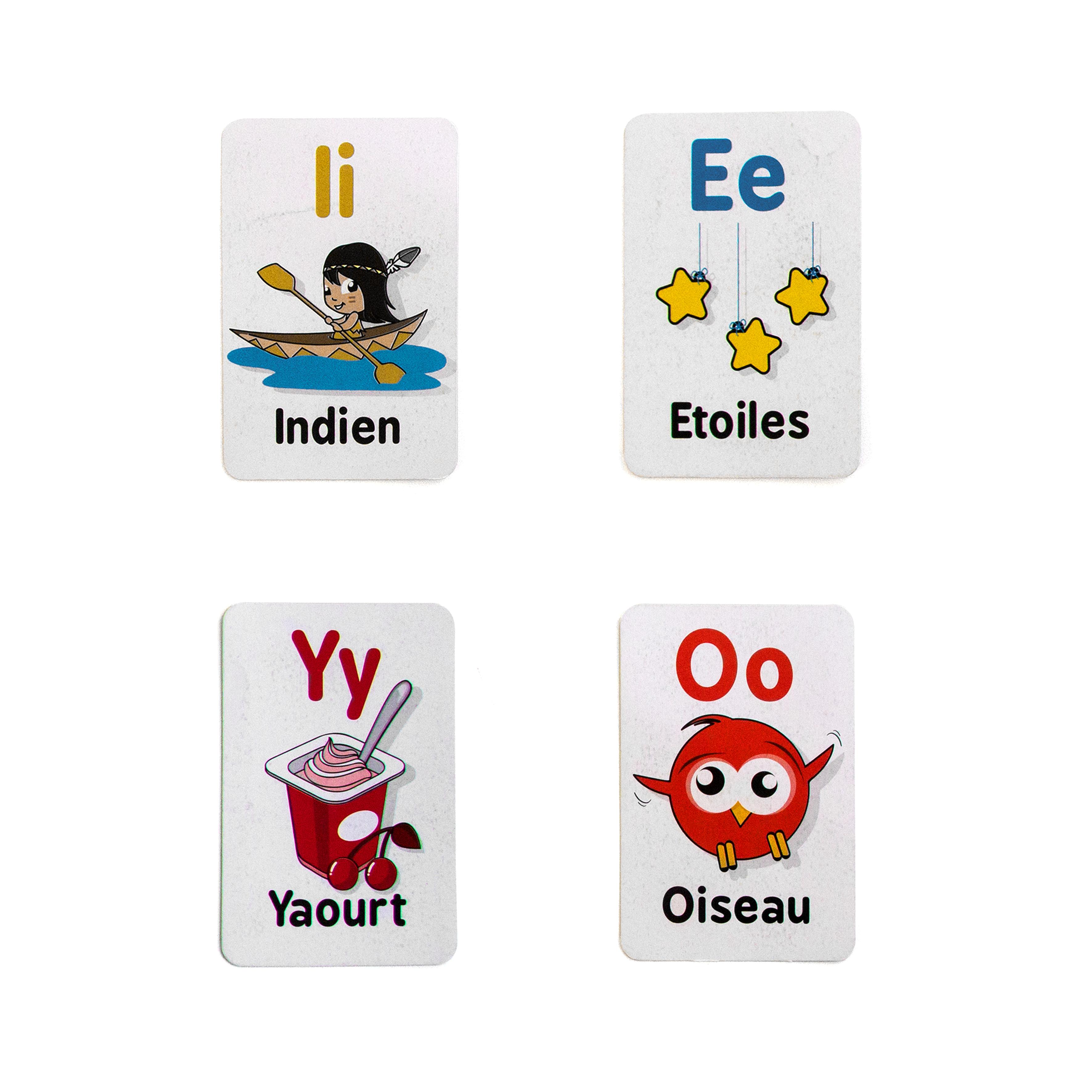CARTES EDUCATIVES MOTS 8X12CM BLANC