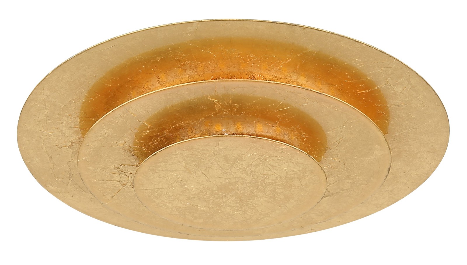 LED-Deckenleuchte - goldfarben - Ø 18 cm