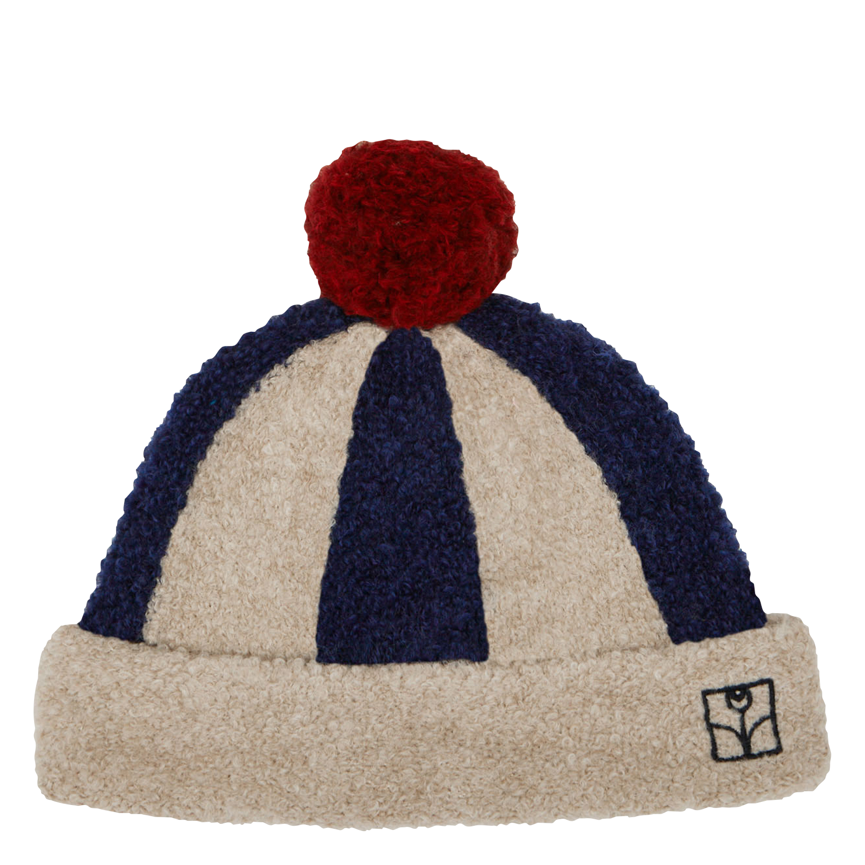 Bonnet à rayures| Bleu